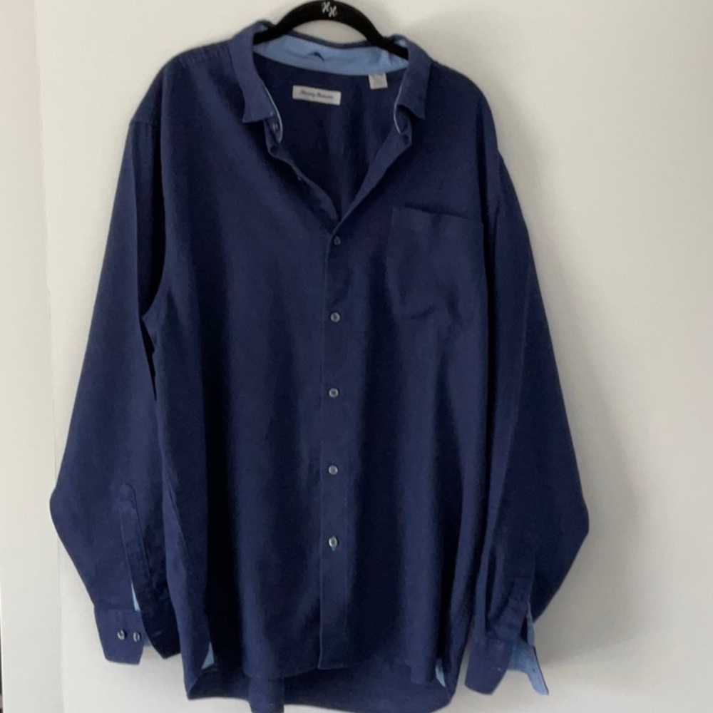 Tommy Bahama Men's Navy Blue Shirt